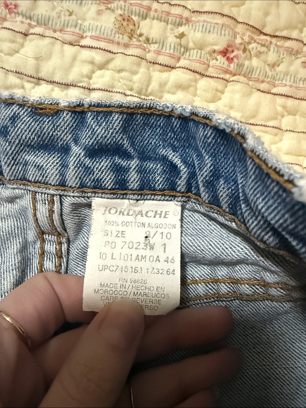 Vintage Jordache Light Blue Frayed Hem Denim Shorts - Picture 5 of 6